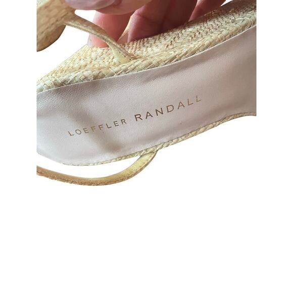 Loeffler Randall Fea braided woven platform neutral beige natural heel 7 - Picture 16 of 16